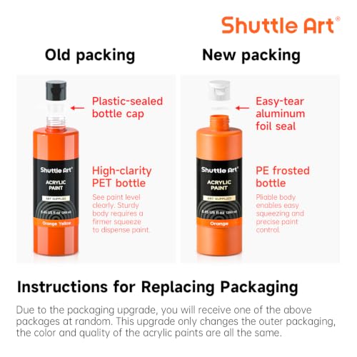 18 Colors Acrylic Paint Bottle Set (146.16 Fl Oz)