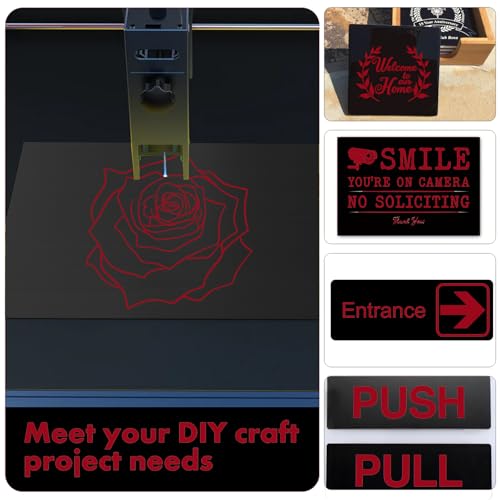 5PCS Laser Engraving Double Color ABS Plastic Sheet