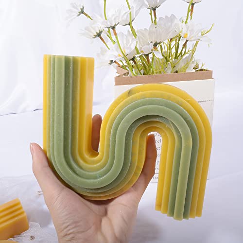 2 Pack 6 inch + 7 inch Twist Candle Molds (2 Count)
