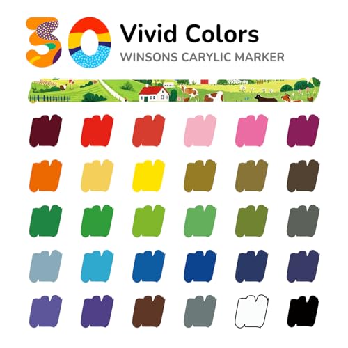 Acrylic Markers (30 Count)