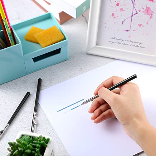 6 Pieces Art Ruling Pen 3 Sizes Masking Fluid Pen and 50 x 35 x 5 mm Glue Residue Eraser (3 Count)