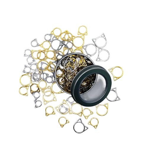 30PCS Cat Stitch Marker Knitting Stitch Markers Metal Crochet Markers Ring Crocheting Accessories for Weaving