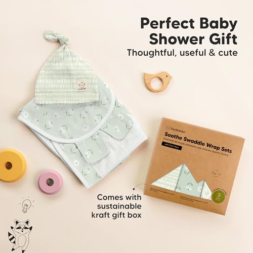 3pk Organic Swaddles for Newborns Girls