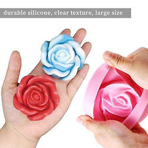 3D Rose Silicone Molds