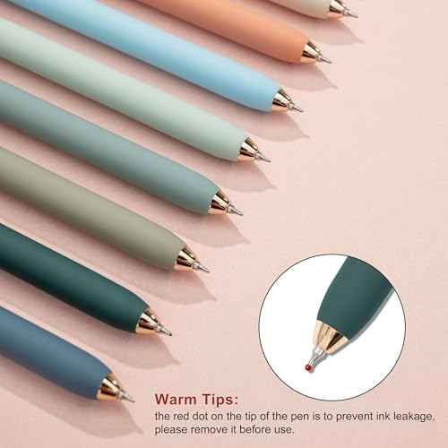 Gel Pens Black Ink Pens for Office 0.5mm Fine Point Pen Smooth Writing Retractable (18 Count)