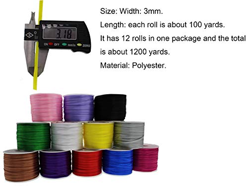 1 8" Satin Ribbon (3600 Foot)