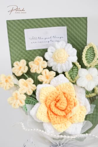 Hand Woven Crochet Flower Bouquet