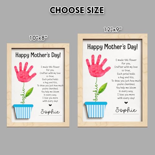 Mothers Day Handprint Gifts for Mom from Daughter Son