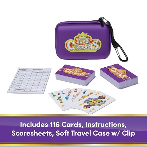 Five Crowns Travel Case Rummy Style Card Game for Kids