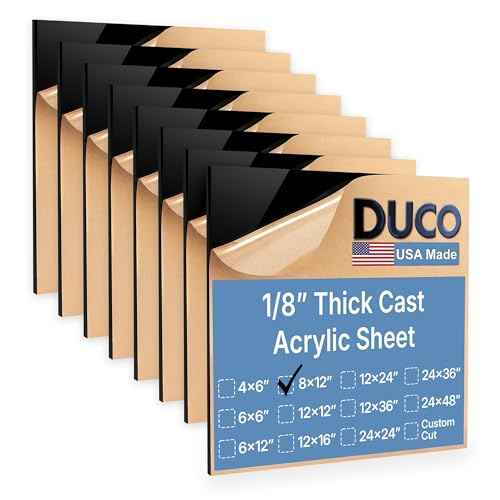 Duco Black Cast Acrylic Sheets 1