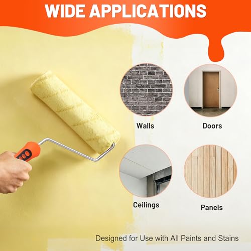 12PCS Paint Roller Kit with Tray