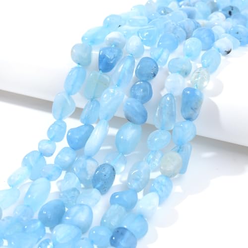 Aquamarine Pebble Nugget Oval Free Tumbled Stone 6