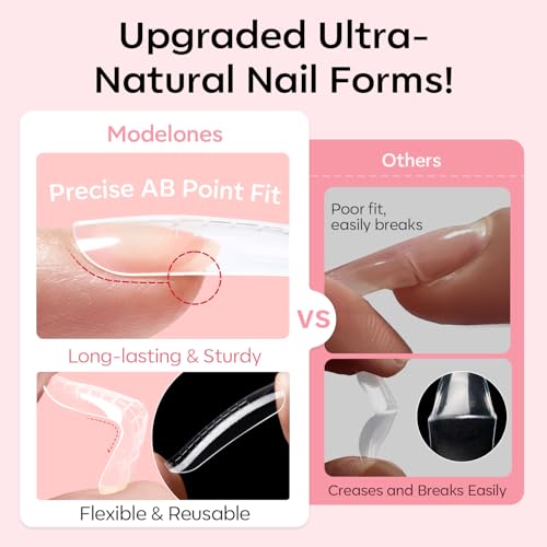 Poly Gel Nail Kit 30 Colors with 8 W Nail Lamp Poly Extension Gel Clear Pink Nude White Blue Complete Starter Kit for Beginner DIY Salon Quality Manicures