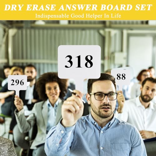 10 Pcs Dry Erase Answer Paddle (10 Count)