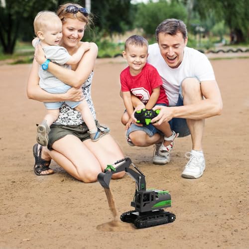 Remote Control Excavator Toys for Boys 4