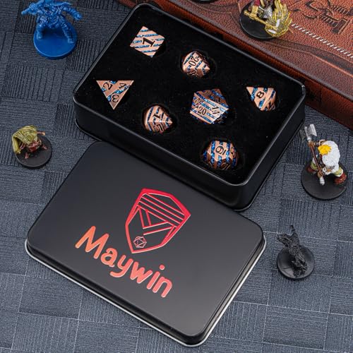 Inlay Metal DND Dice Set (7 Count)