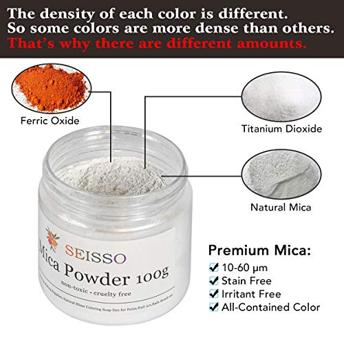 Pearl Sliver White Mica Powder for Epoxy Resin 3.5 oz (3.5 Ounce)