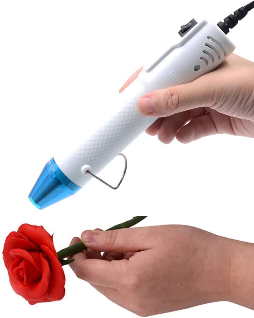 mofa Embossing Heat Gun,Hot Air Gun Tools Shrink Gun with Stand For DIY Embossing And Drying Paint Multi-Purpose Electric Heating Nozzle 150W(White,Blue) - Crafty Corner