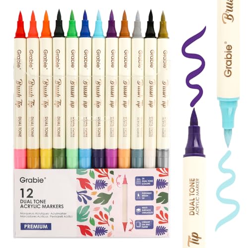 24 Color Acrylic Paint Markers