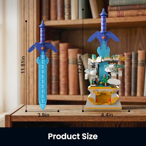 BOTW Glowing Master Sword Building Blocks Set