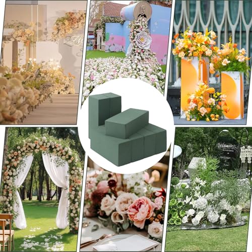 16 PCS Green Floral Foam Blocks