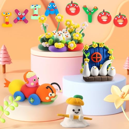 Air Dry Clay 64 Colors Foam Modeling Clay for School Projects