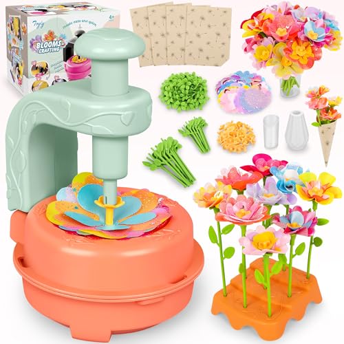 Orange Green DIY Fabric Flower Bouquet Kit