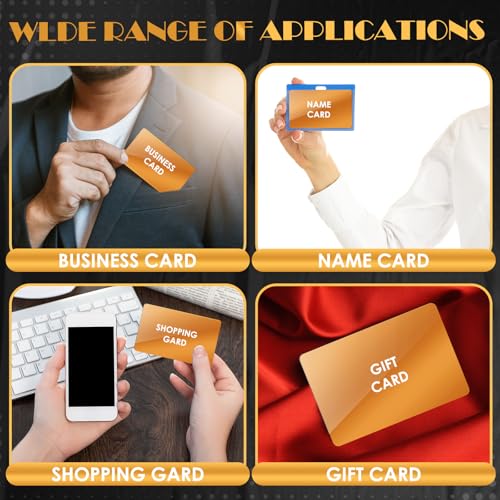 100 Pcs Metal Business Cards Aluminum Laser Engraving Blanks