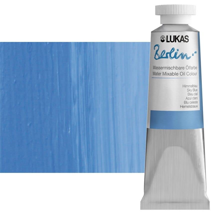 Berlin Pro Artists Water Mixable Oil Paint 37 ml Tube Sky Blue