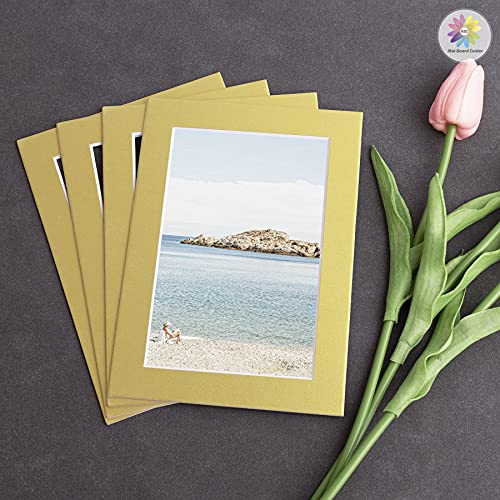 Mat Board Center 10 Pack 5x7 Photo Mats for 4x6 Picture