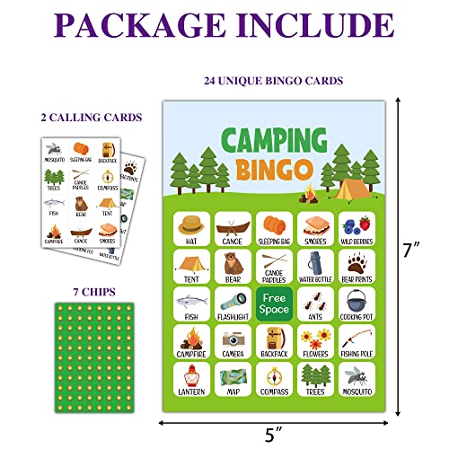 Camping Bingo Game