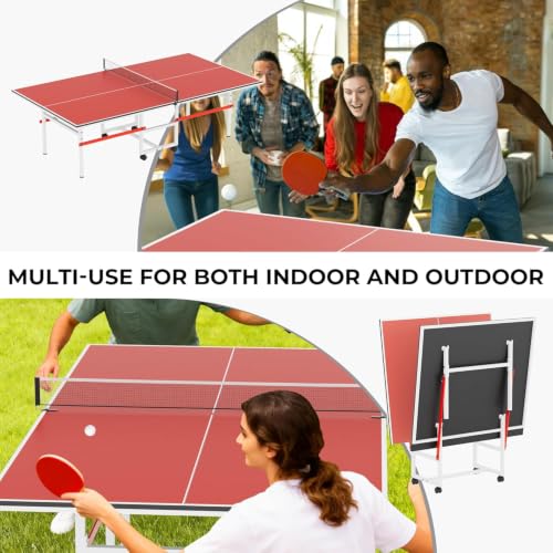 8X4FT Foldable Ping Pong Table