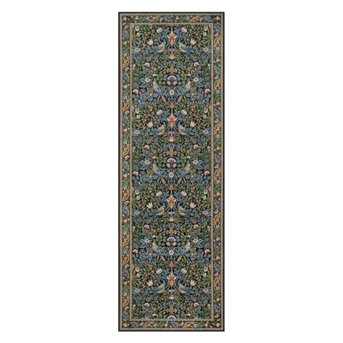 Floral Kitchen Runner Rug 2x6 Non Slip Washable Boho Botanical Hallway Runner