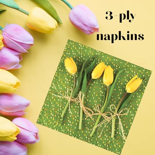 20 ct 13x13 Flowers Paper Luncheon Decoupage Napkins (20 Count)