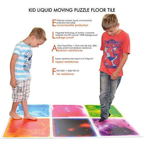 12" X 12" Sensory Tiles for Activity Play Centers for Children