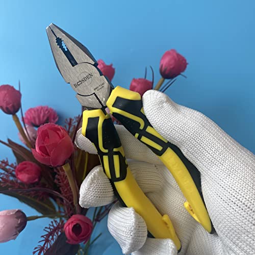 6 Inch Lineman Pliers with Wire Cutter Electrical High Leverage