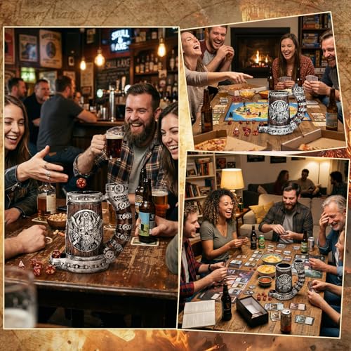 DND Dice Tower Mug Dice Roller Tower with 7 PCS Dice Set
