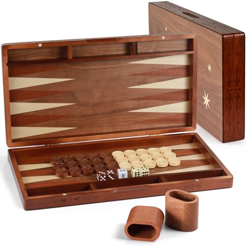 Handcrafted Wooden Backgammon Set