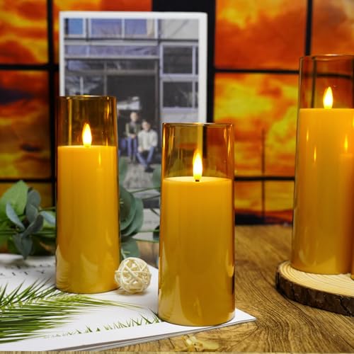 Flickering Flameless Candles Battery Operated with Remote and 2 (9 Count)