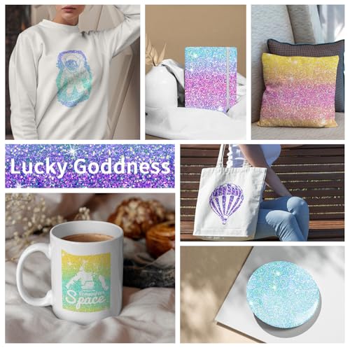 Glitter Mermaid Transfer Ink Sheets for Heat Press Machine