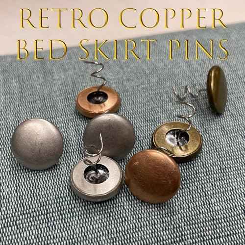 Copper Wrapped Upholstery Twist Pins for Sofa Cushions