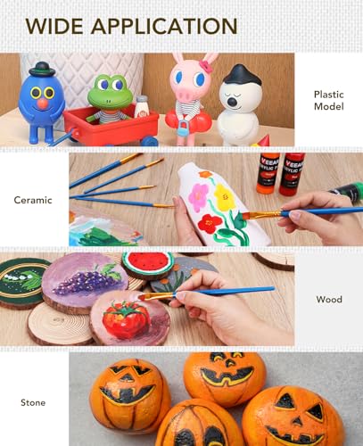24 Colors Acrylic Paint Set (48 Fl Oz)