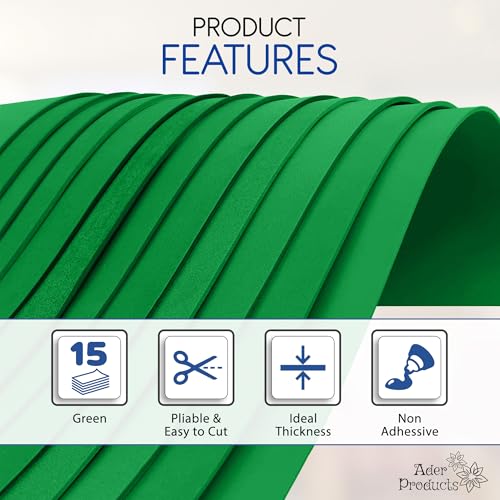 Green EVA Foam Sheets for Crafts