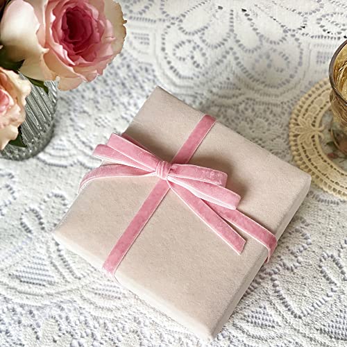 Vintage Pink Velvet Ribbon (75 Foot)