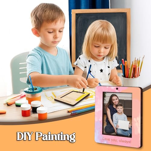 10" Hands Down Best Mom Ever Sign DIY Kids Gifts For Mom Handprint Kit with Acrylic Paints