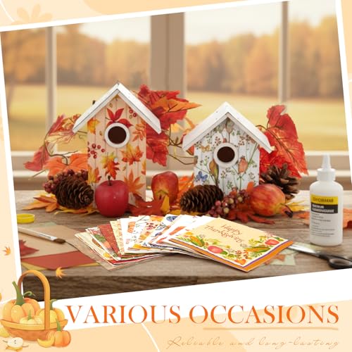 20 Pack Autumn Decoupage Napkins Cocktail Decorative Paper Napkins (20 Count)