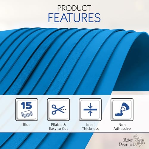 Blue EVA Foam Sheets for Crafts