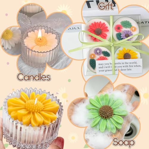 Daisy Candle Molds