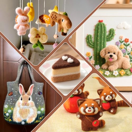 72 Pcs Needle Felting Wool (72 Count)