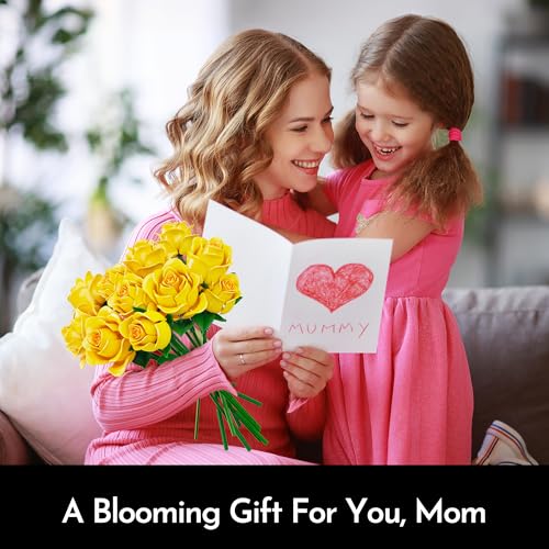 Rose Flower Bouquet Building Set for Adults